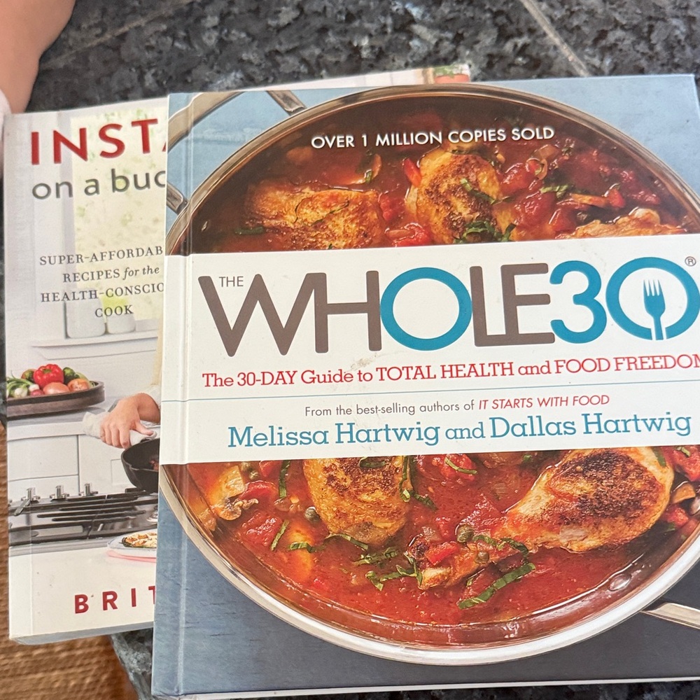 Whole30 Cookbook - Blue and White
